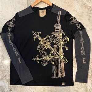 Vintage Y2K USA DIVISION E long sleeve tee